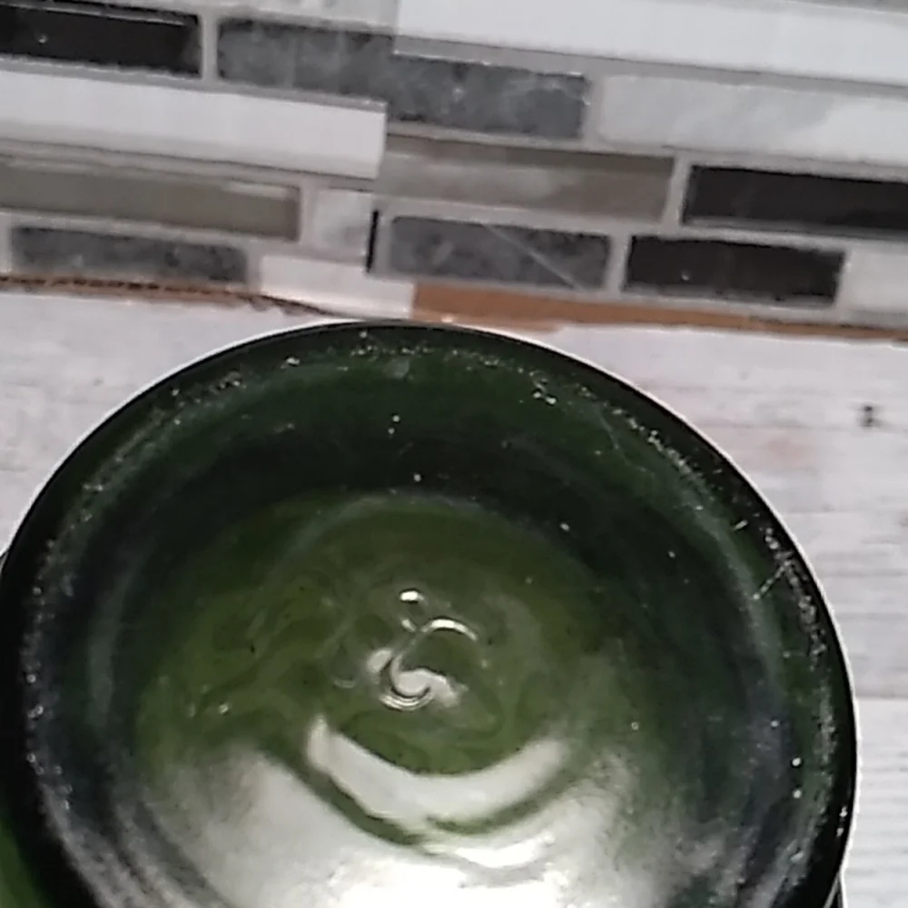 Vintage 1970s Libbey green glasses